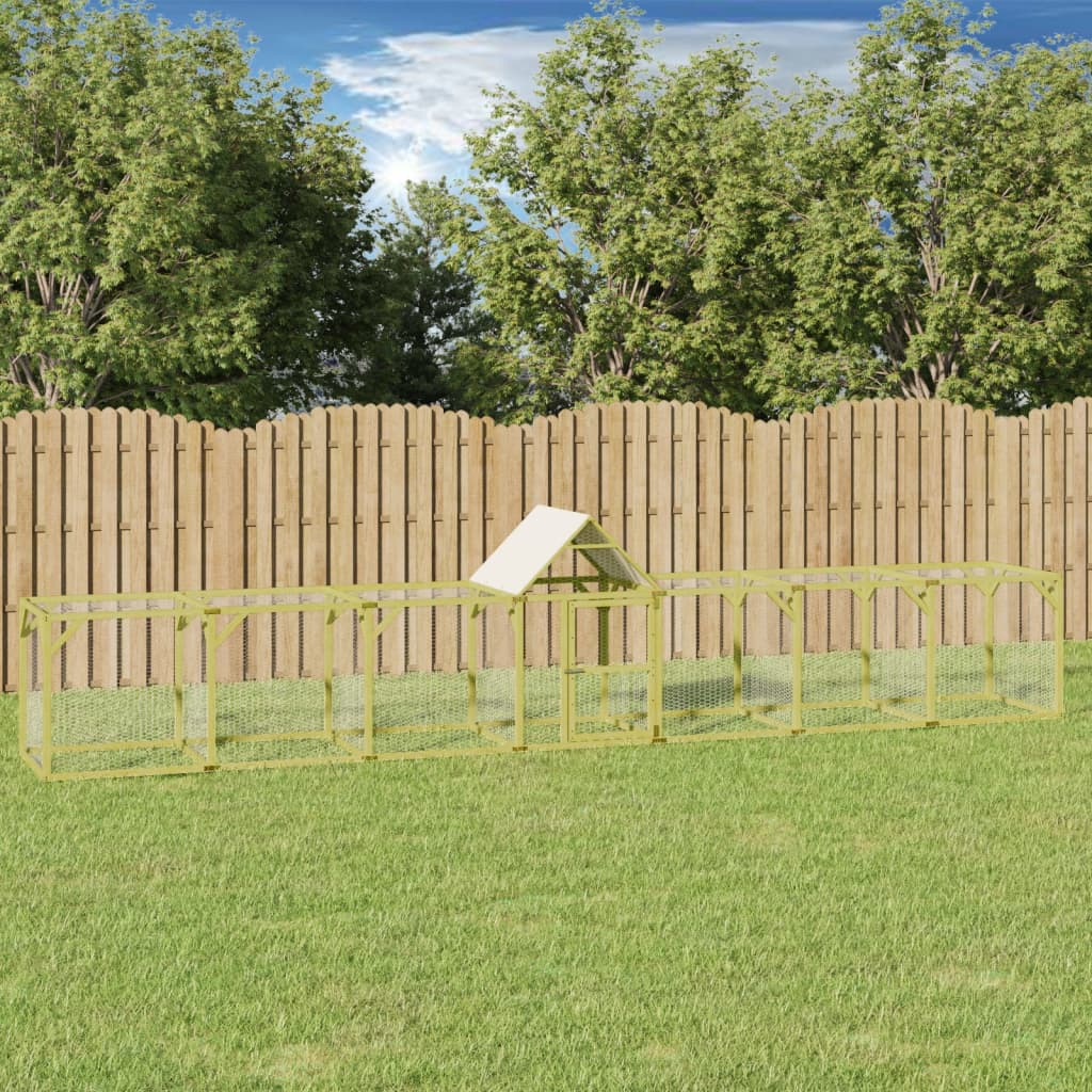 Chicken Coop 700x100x150 cm Impregnated Solid Wood Pine