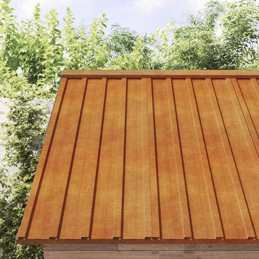 vidaXL Roof Panels 36 pcs Rusty 100x44 cm Corten Steel