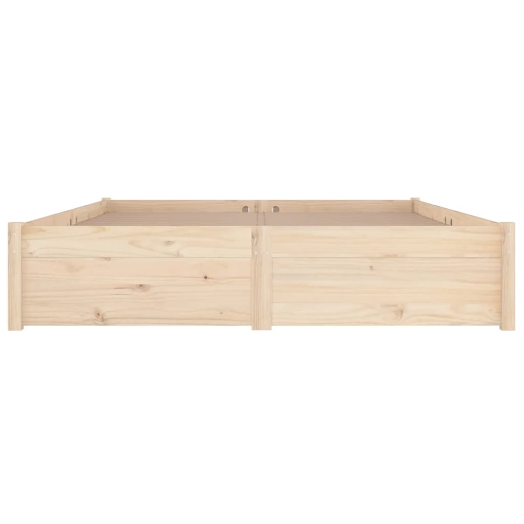 3103513 vidaXL Bed Frame without Mattress with Drawers 140x200 cm (814949+814999)