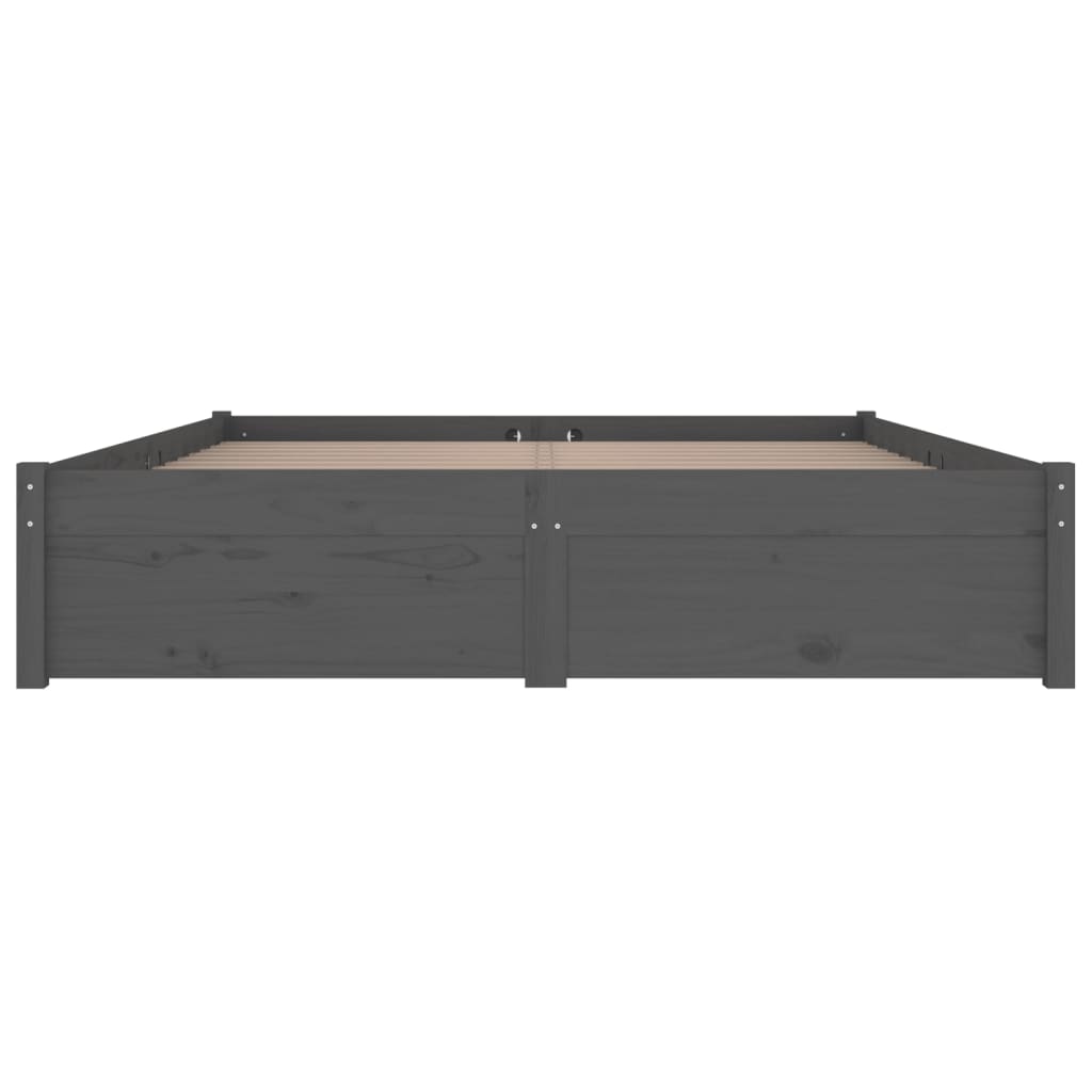 3103515 vidaXL Bed Frame without Mattress with Drawers Grey 140x200 cm (814951+815001)