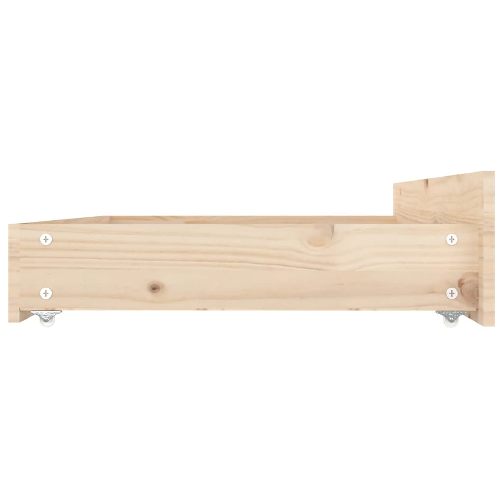 Bed Frame without Mattress with Drawers King Size