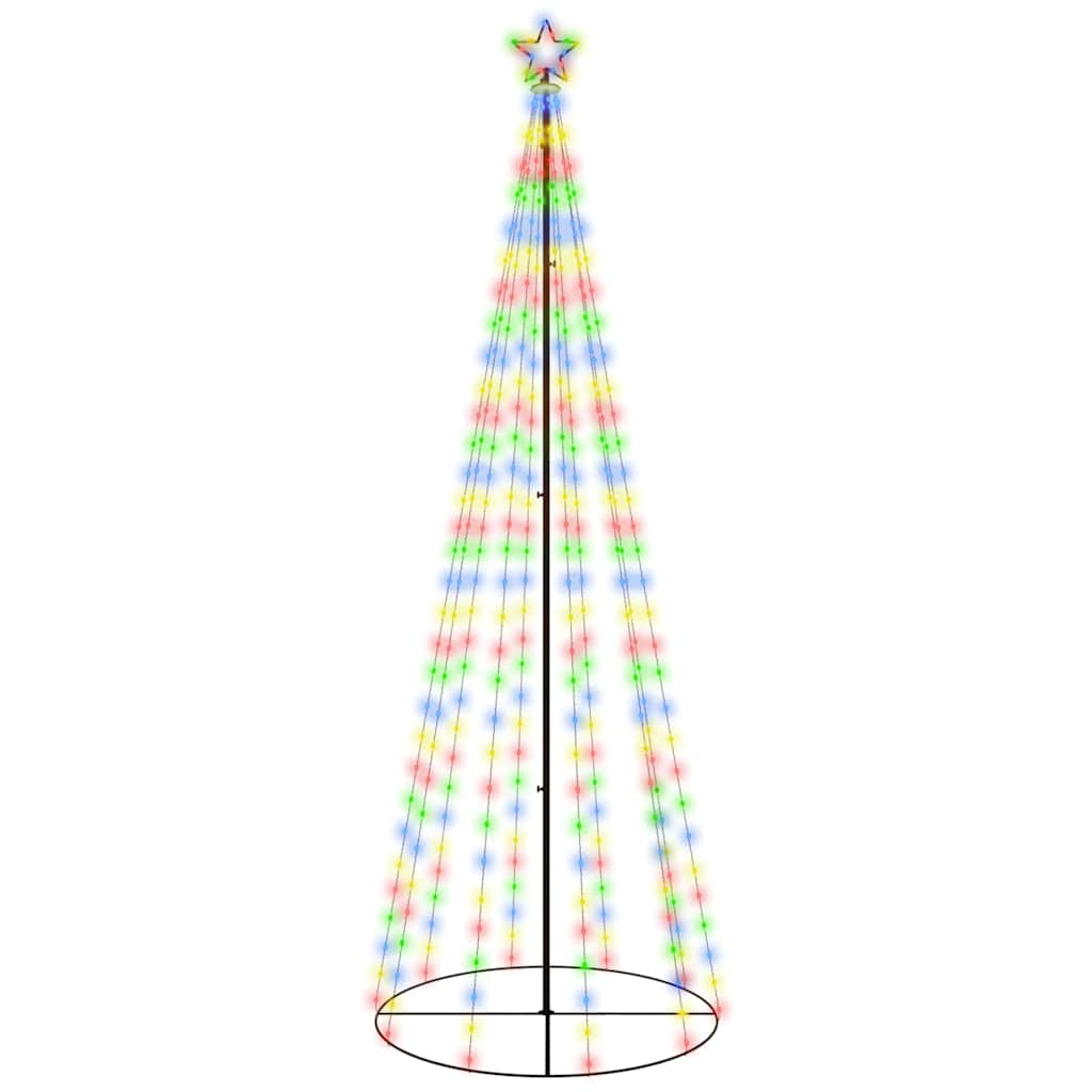 vidaXL Christmas Cone Tree Colourful 310 LEDs 100x300 cm