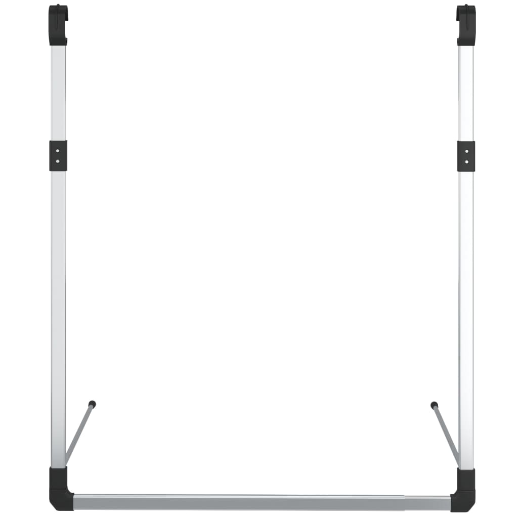 Telescopic Wardrobe Hanging Rail Silver