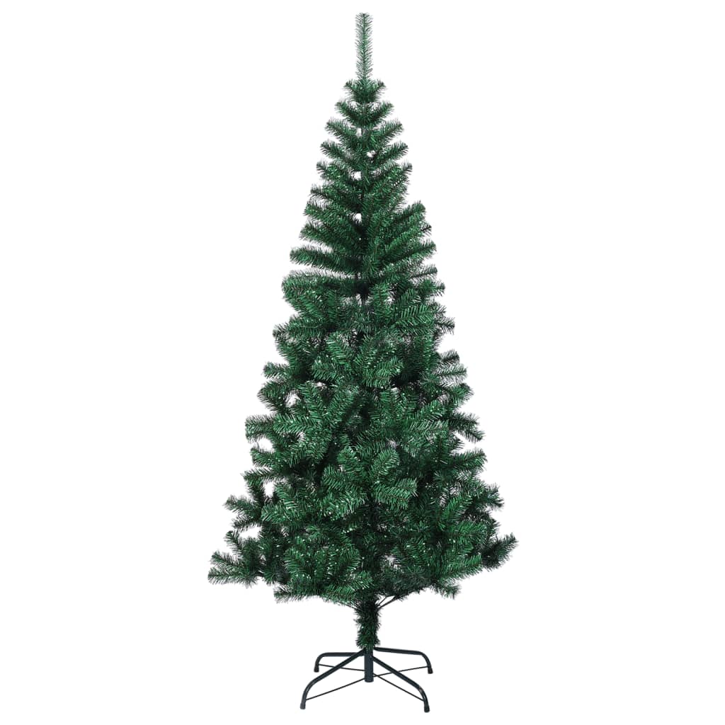 vidaXL Artificial Christmas Tree with Iridescent Tips Green 180 cm PVC