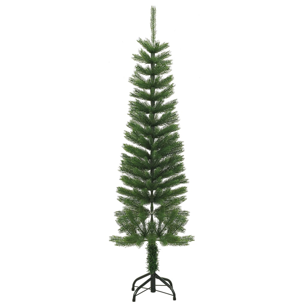 vidaXL Artificial Slim Christmas Tree with Stand 150 cm PE