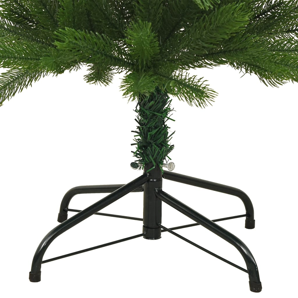 vidaXL Artificial Slim Christmas Tree with Stand 210 cm PE