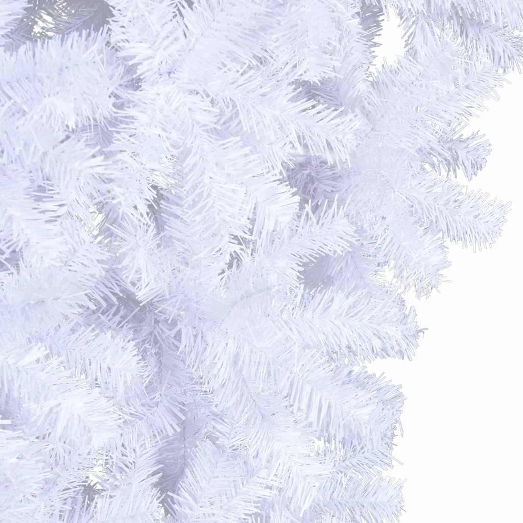 vidaXL Upside-down Artificial Christmas Tree with Stand White 210 cm