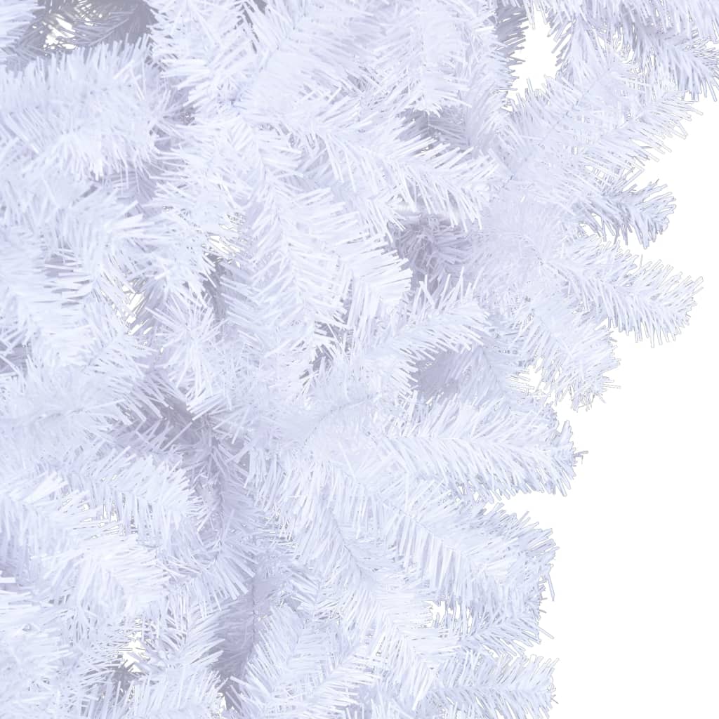 vidaXL Upside-down Artificial Christmas Tree with Stand White 240 cm