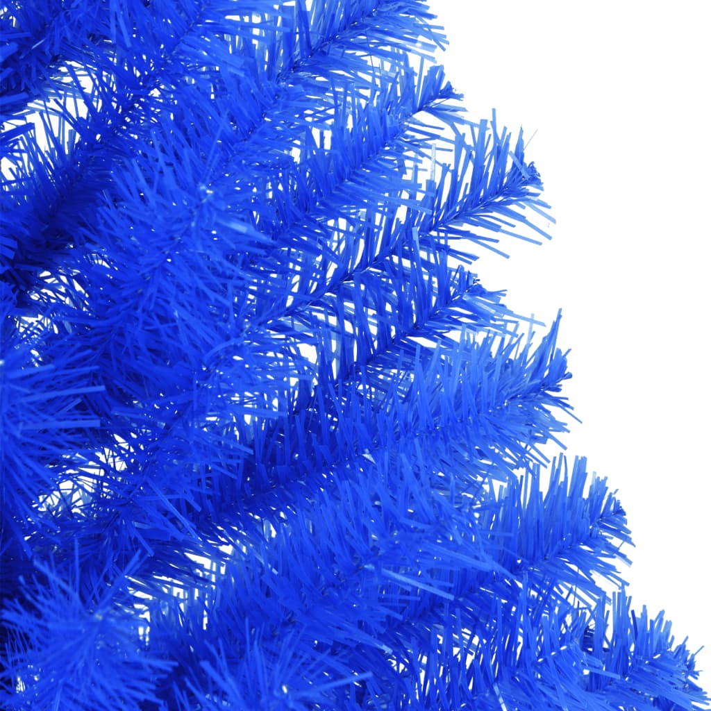 vidaXL Artificial Half Christmas Tree with Stand Blue 120 cm PVC