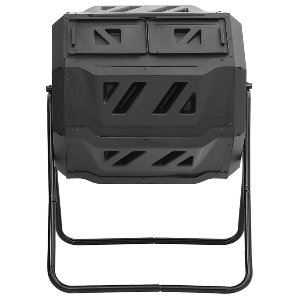 152232 vidaXL Garden Compost Bin Black 73x64x95 cm 160 L