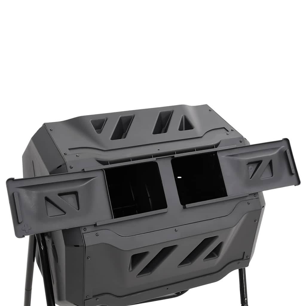 152232 vidaXL Garden Compost Bin Black 73x64x95 cm 160 L