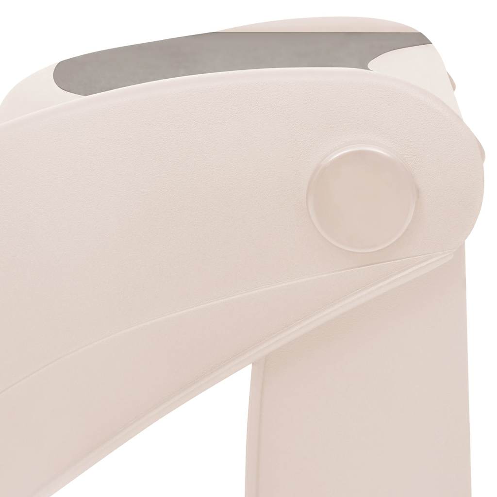 152233 vidaXL Folding 3-Step Dog Stairs Cream 50x38x38 cm Plastic