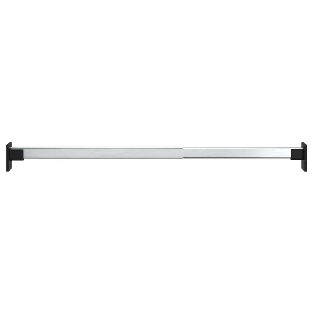 Telescopic Wardrobe Rails 4 pcs Silver 58-100 cm