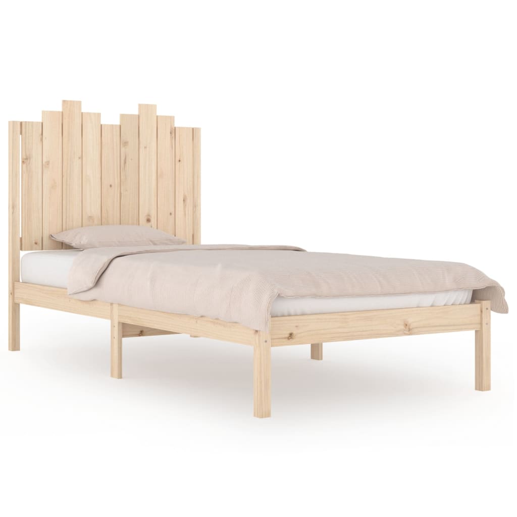 vidaXL Bed Frame without Mattress Solid Wood Small Single