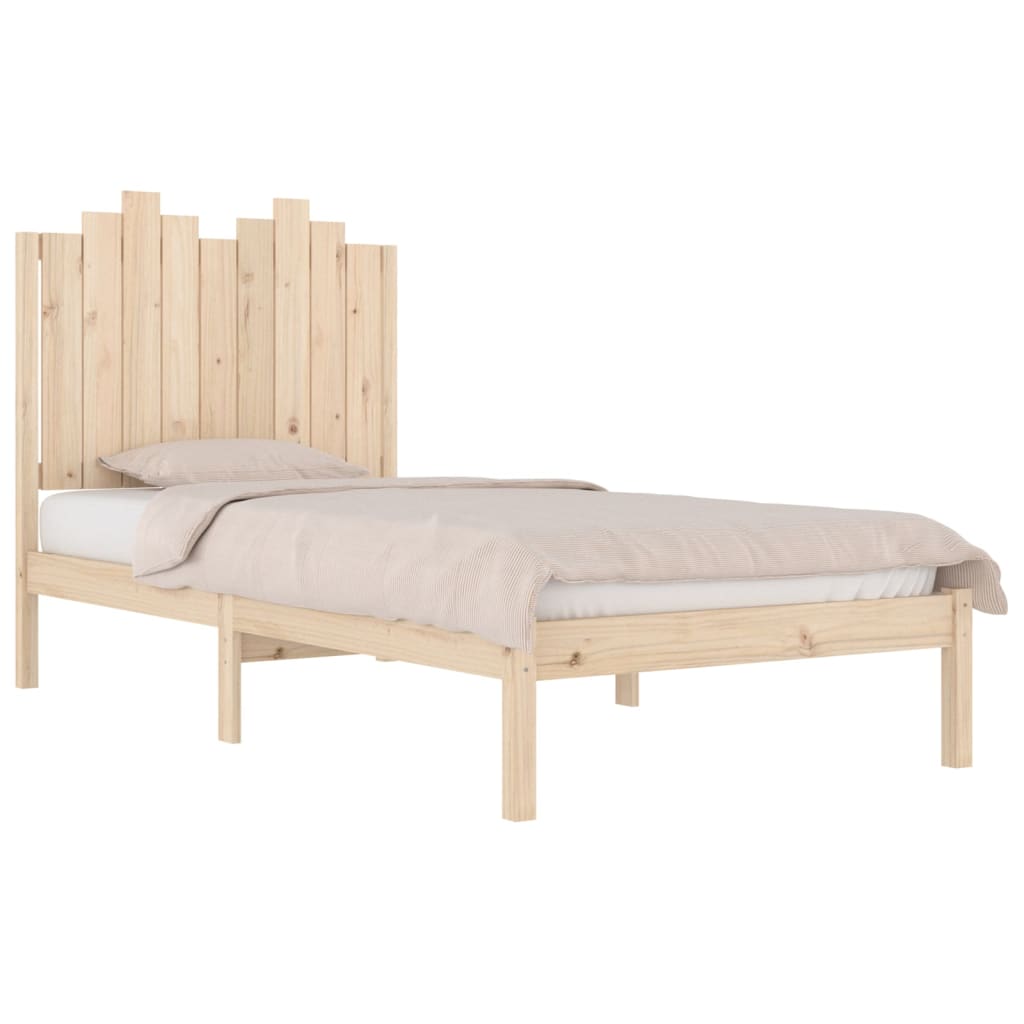 vidaXL Bed Frame without Mattress Solid Wood Small Single