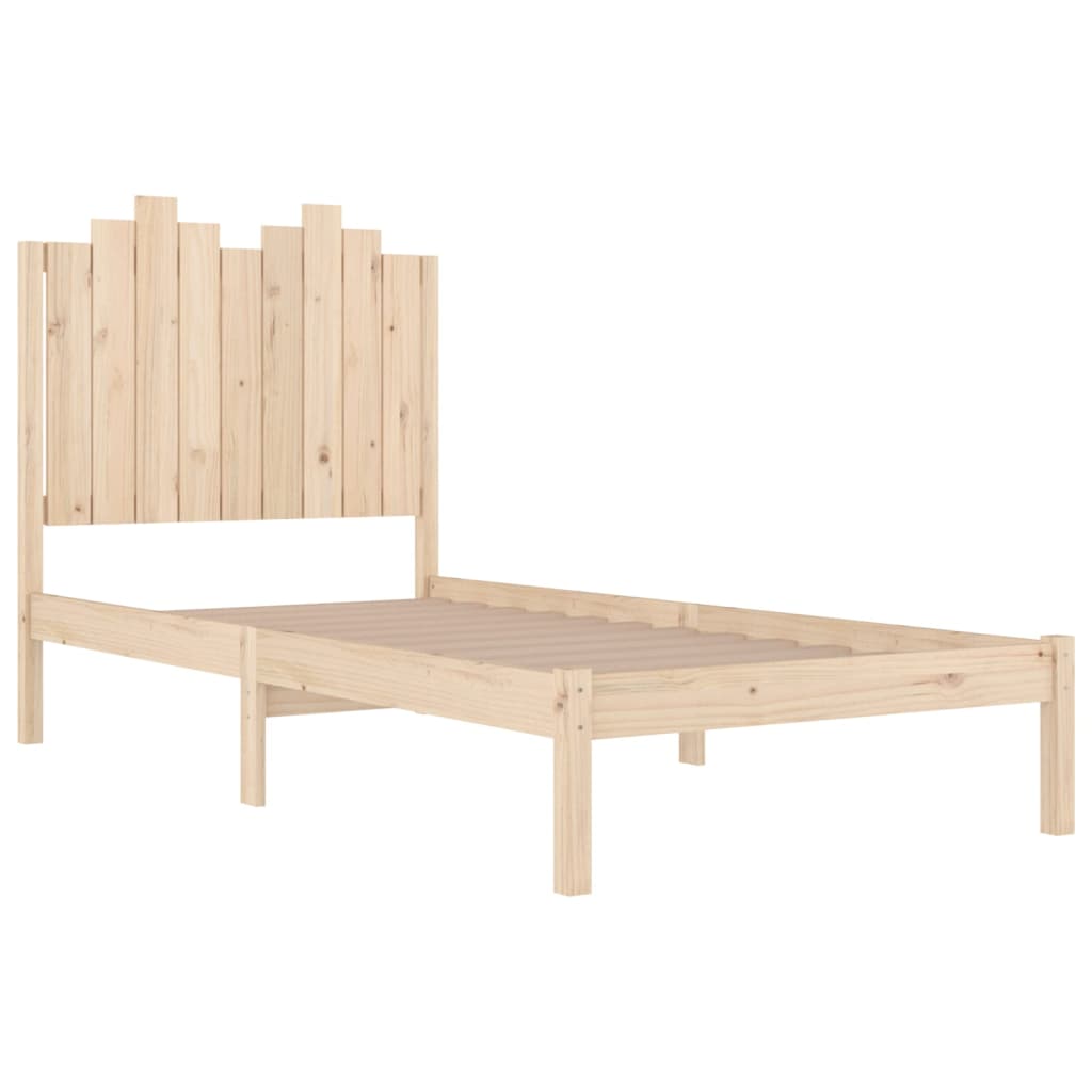 vidaXL Bed Frame without Mattress Solid Wood Small Single