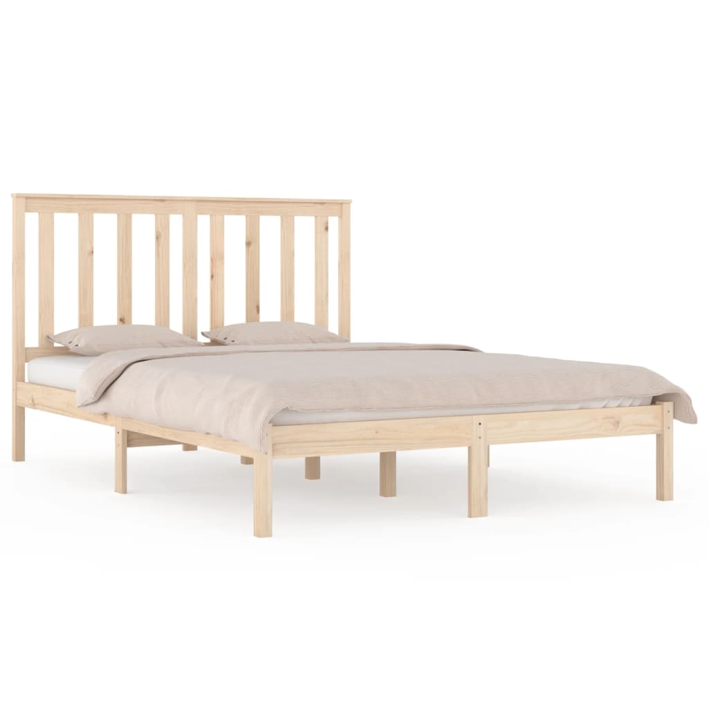 vidaXL Bed Frame without Mattress Solid Wood Small Double