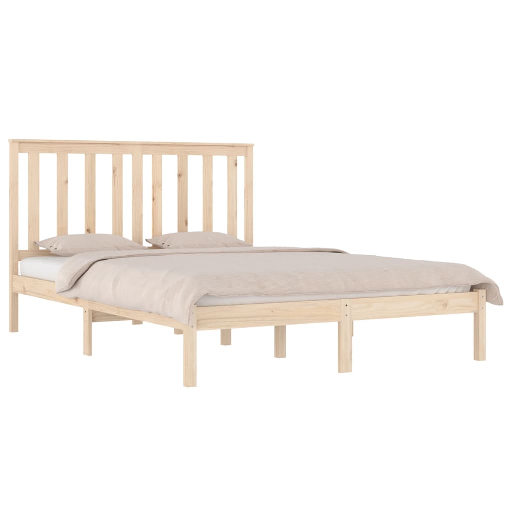 vidaXL Bed Frame without Mattress Solid Wood Small Double