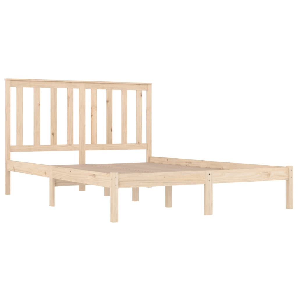 vidaXL Bed Frame without Mattress Solid Wood Small Double