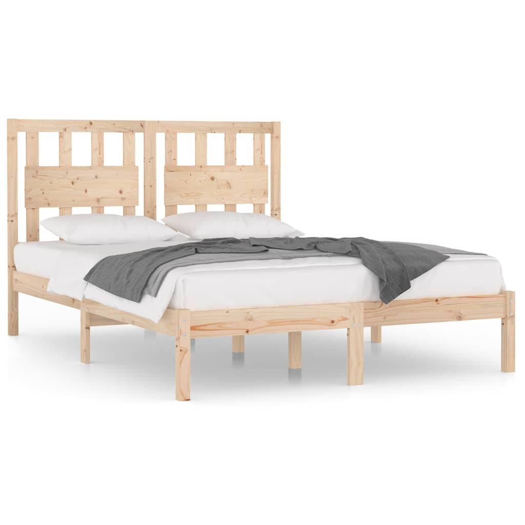 vidaXL Bed Frame without Mattress Solid Wood Super King