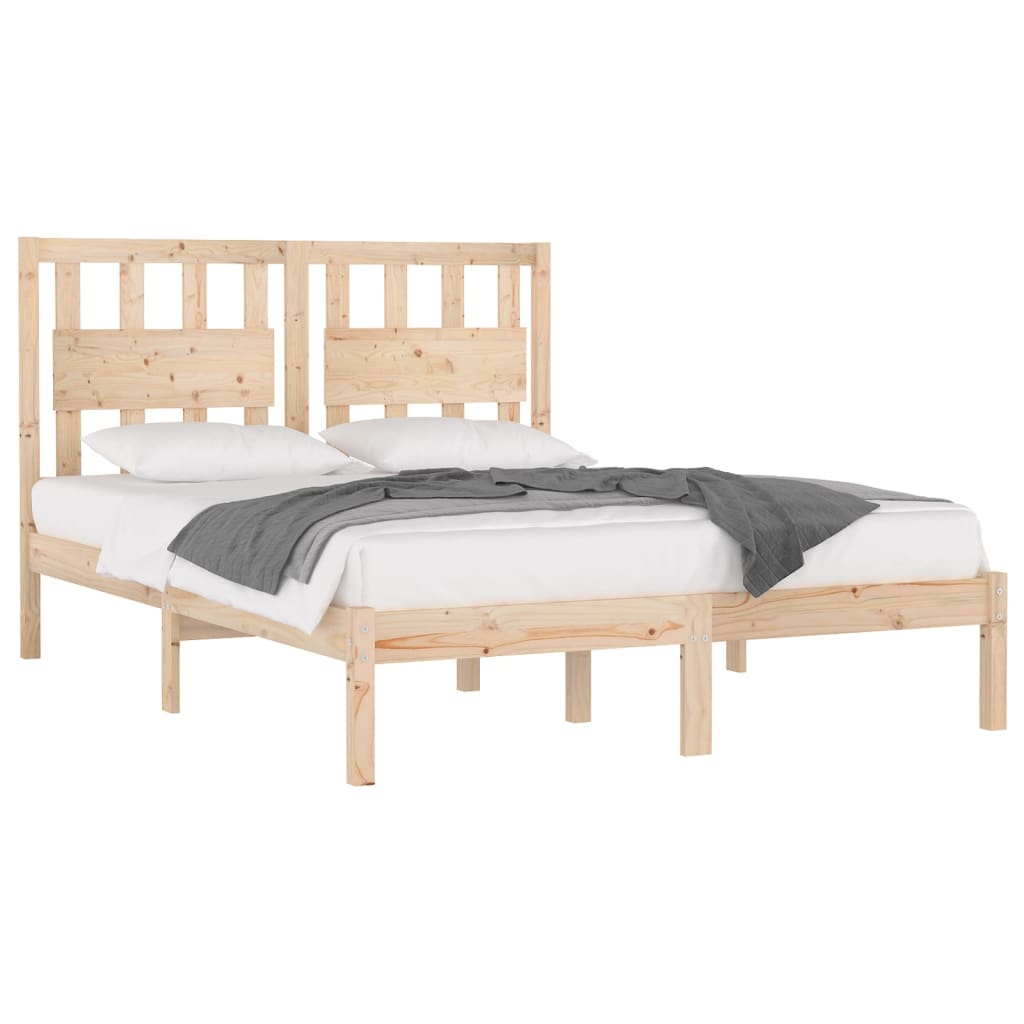 vidaXL Bed Frame without Mattress Solid Wood Super King