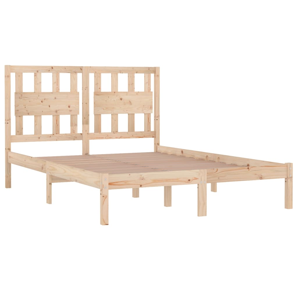 vidaXL Bed Frame without Mattress Solid Wood Super King