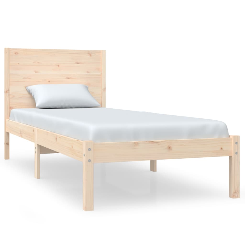 Bed Frame without Mattress 90x190 cm Single Solid Wood
