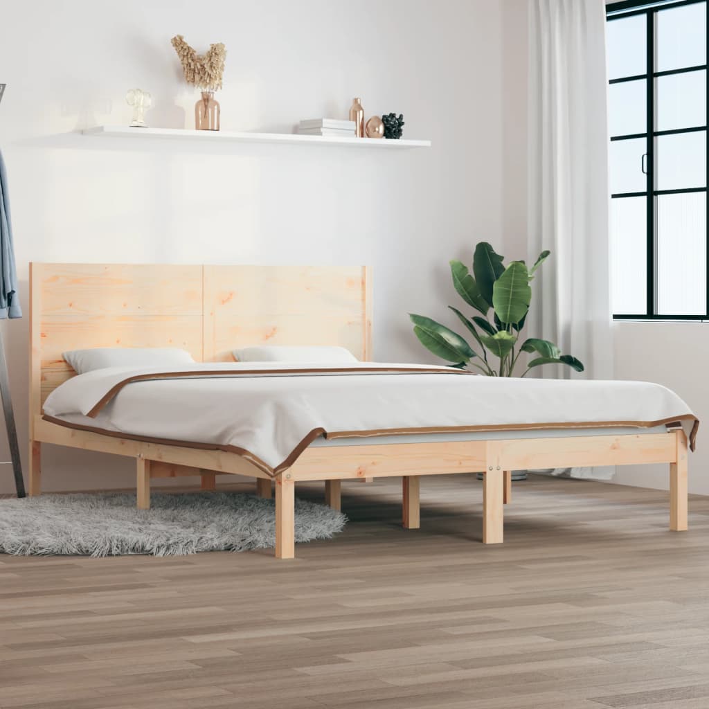 vidaXL Bed Frame without Mattress 120x200 cm Solid Wood Pine