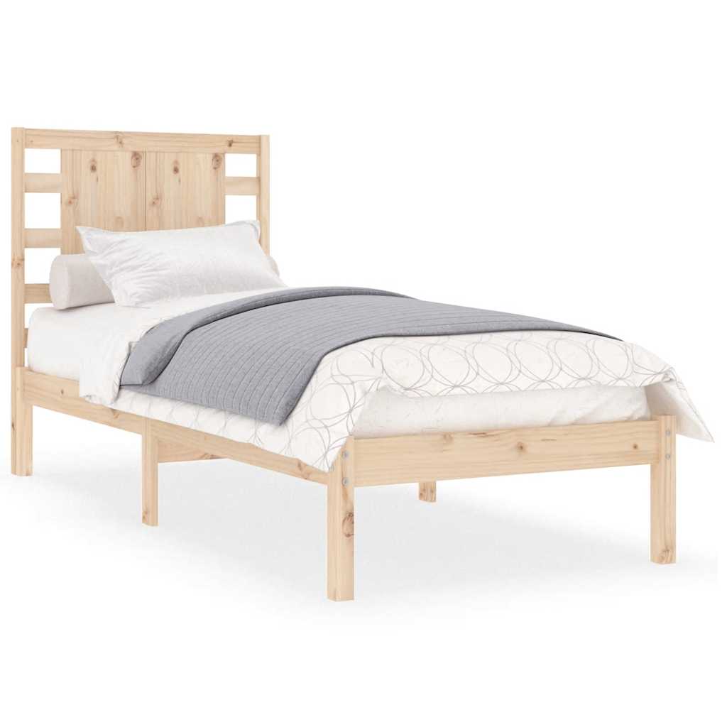 Bed Frame without Mattress 90x190 cm Single Solid Wood