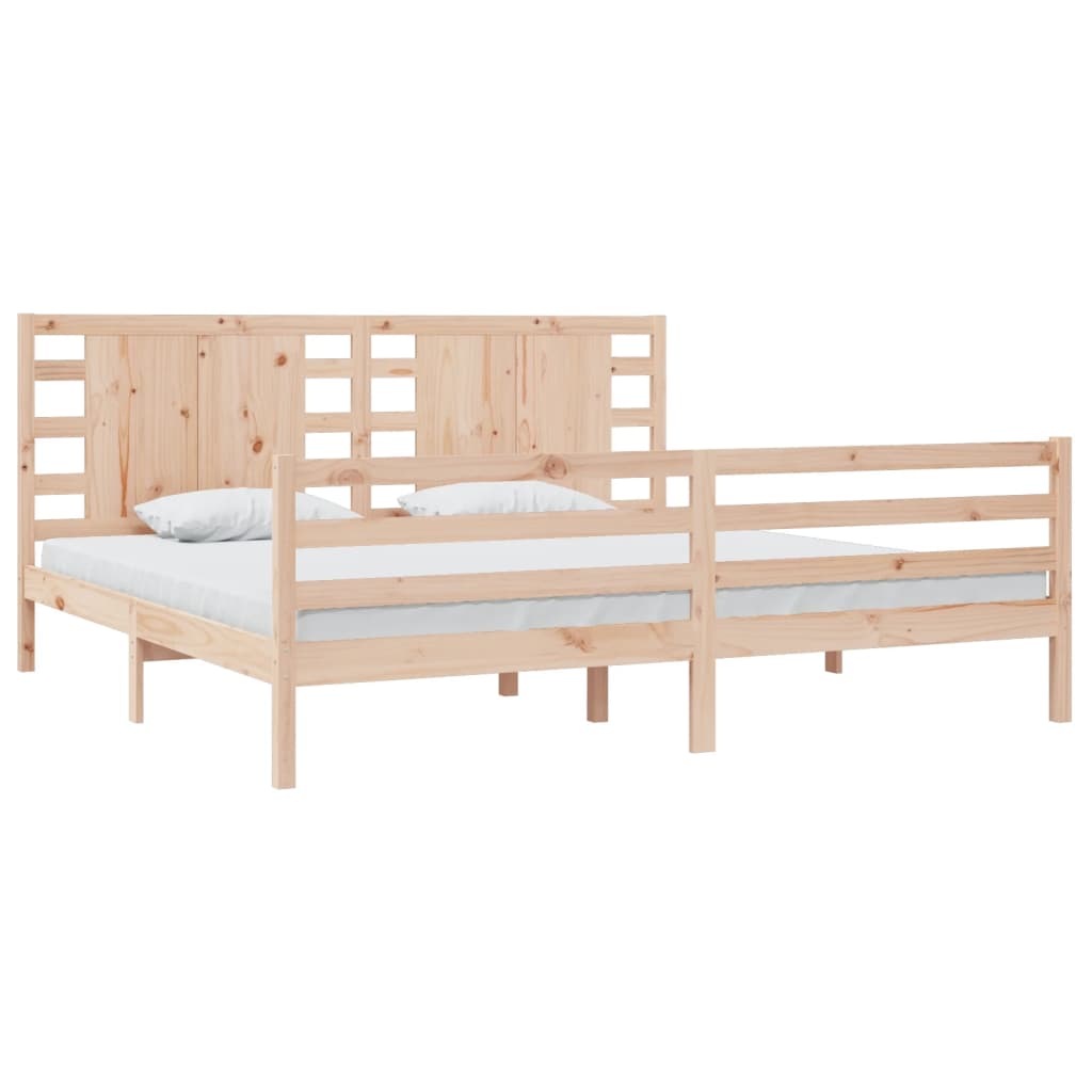 vidaXL Bed Frame without Mattress 200x200 cm Solid Wood Pine