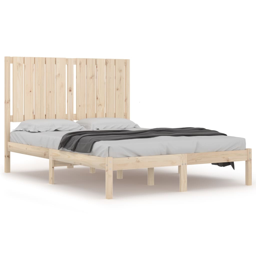 vidaXL Bed Frame without Mattress 120x190 cm Small Double Solid Wood