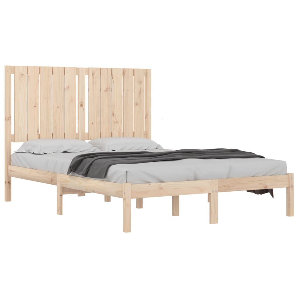 vidaXL Bed Frame without Mattress 120x190 cm Small Double Solid Wood