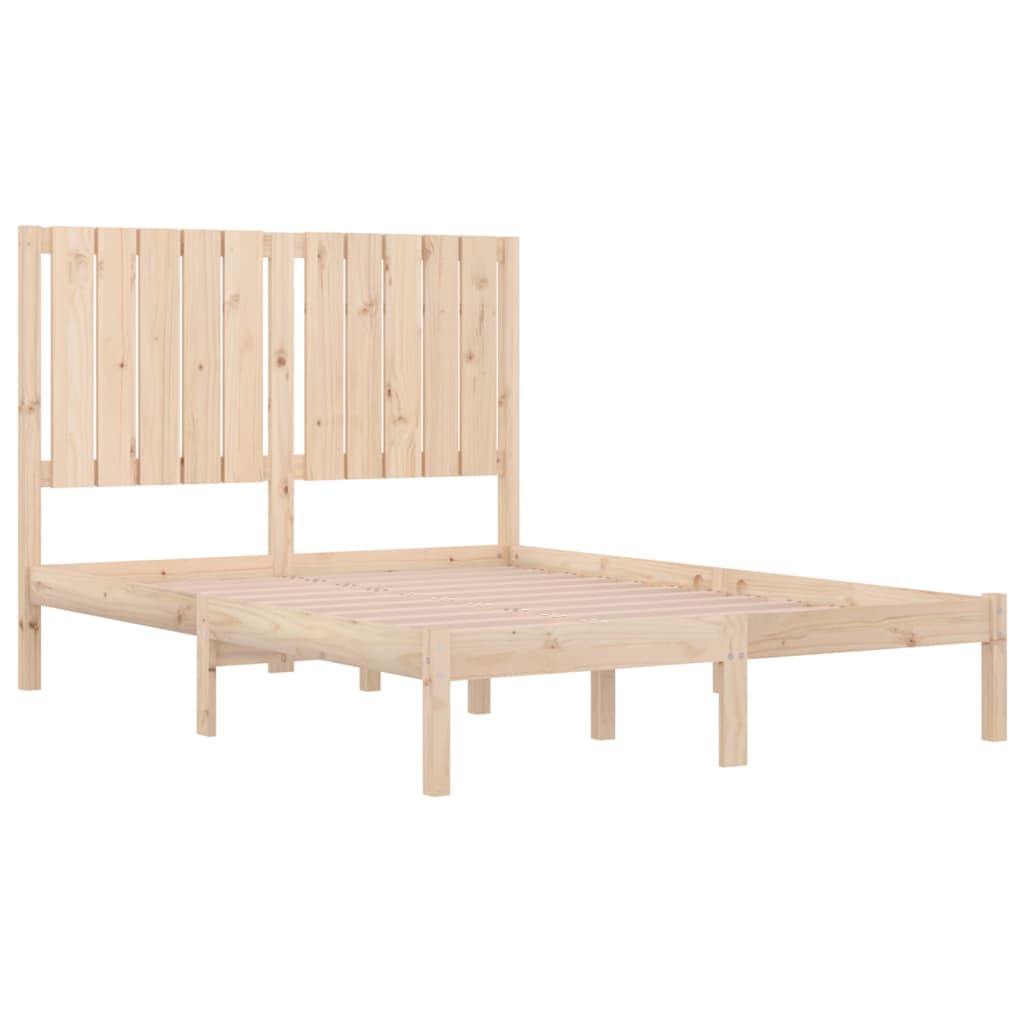 vidaXL Bed Frame without Mattress 120x190 cm Small Double Solid Wood