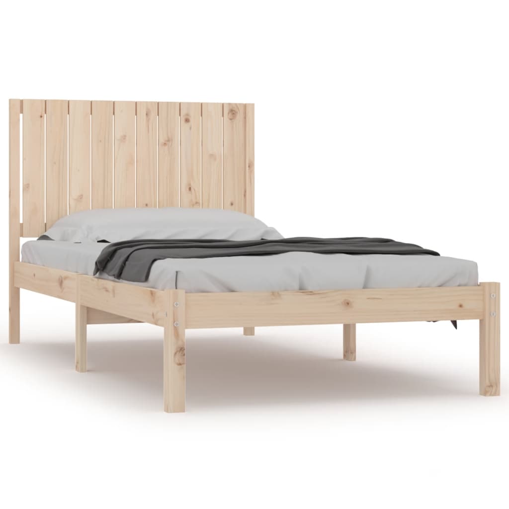 vidaXL Bed Frame without Mattress 100x200 cm Solid Wood Pine