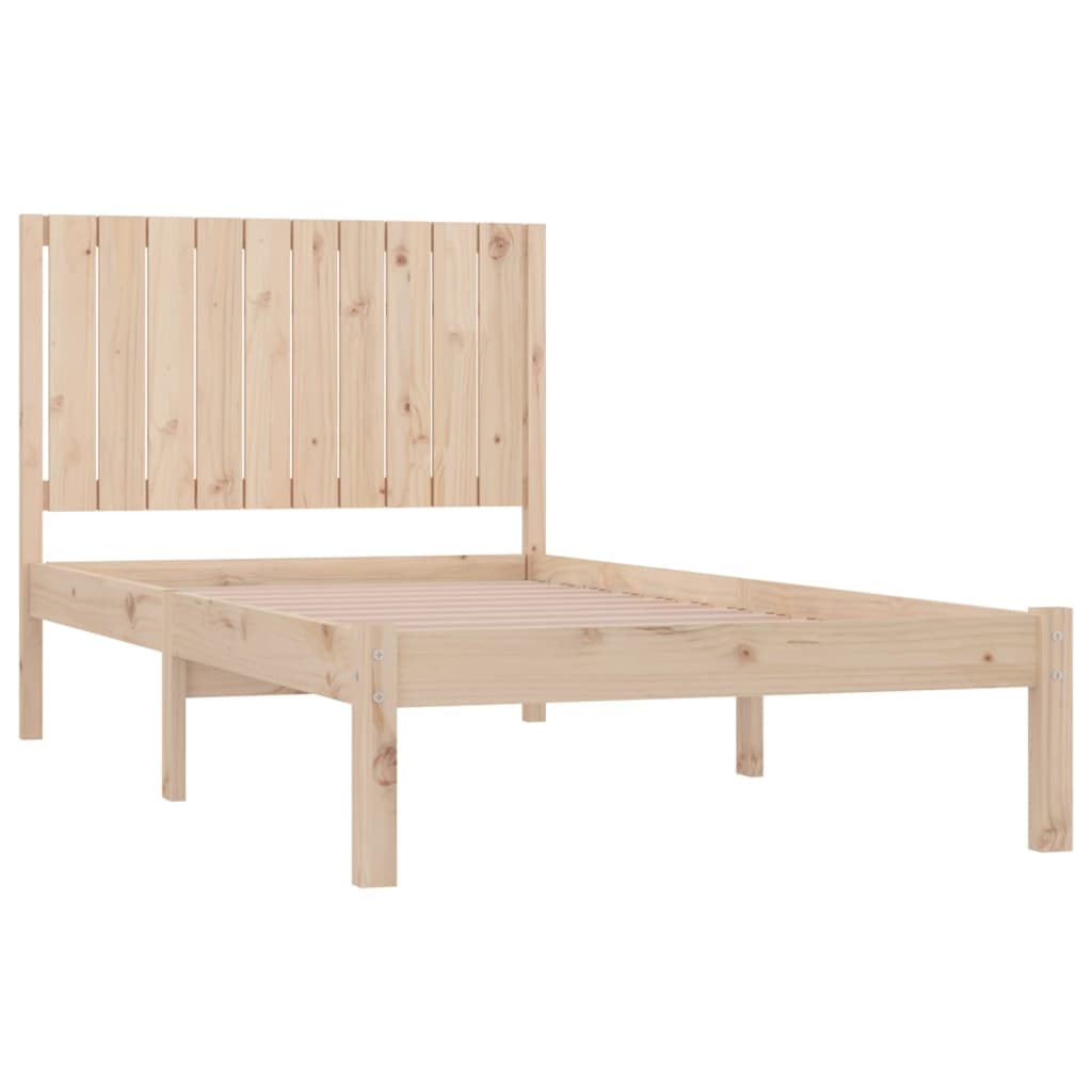 vidaXL Bed Frame without Mattress 100x200 cm Solid Wood Pine