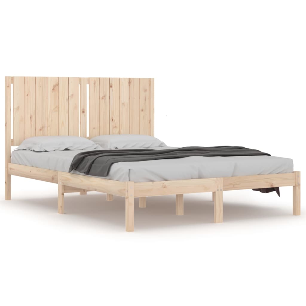 vidaXL Bed Frame without Mattress 140x200 cm Solid Wood Pine