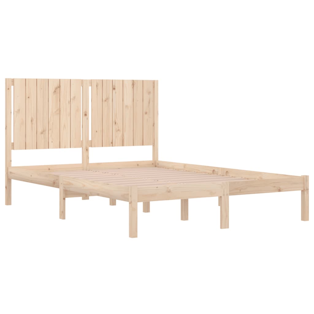 vidaXL Bed Frame without Mattress 140x200 cm Solid Wood Pine