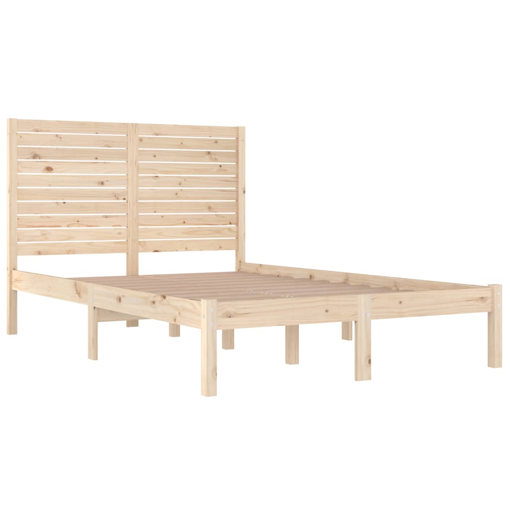 vidaXL Bed Frame without Mattress 120x190 cm Small Double Solid Wood