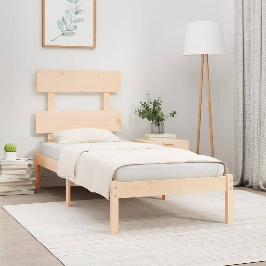 vidaXL Bed Frame without Mattress 100x200 cm Solid Wood