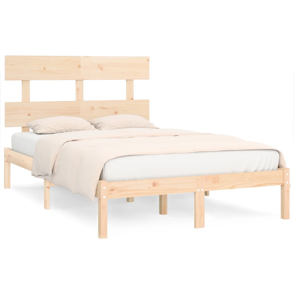 Bed Frame without Mattress 160x200 cm Solid Wood