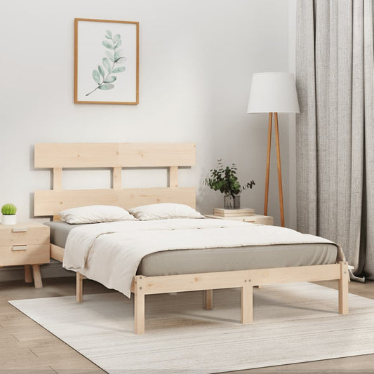 vidaXL Bed Frame without Mattress 180x200 cm Super King Solid Wood