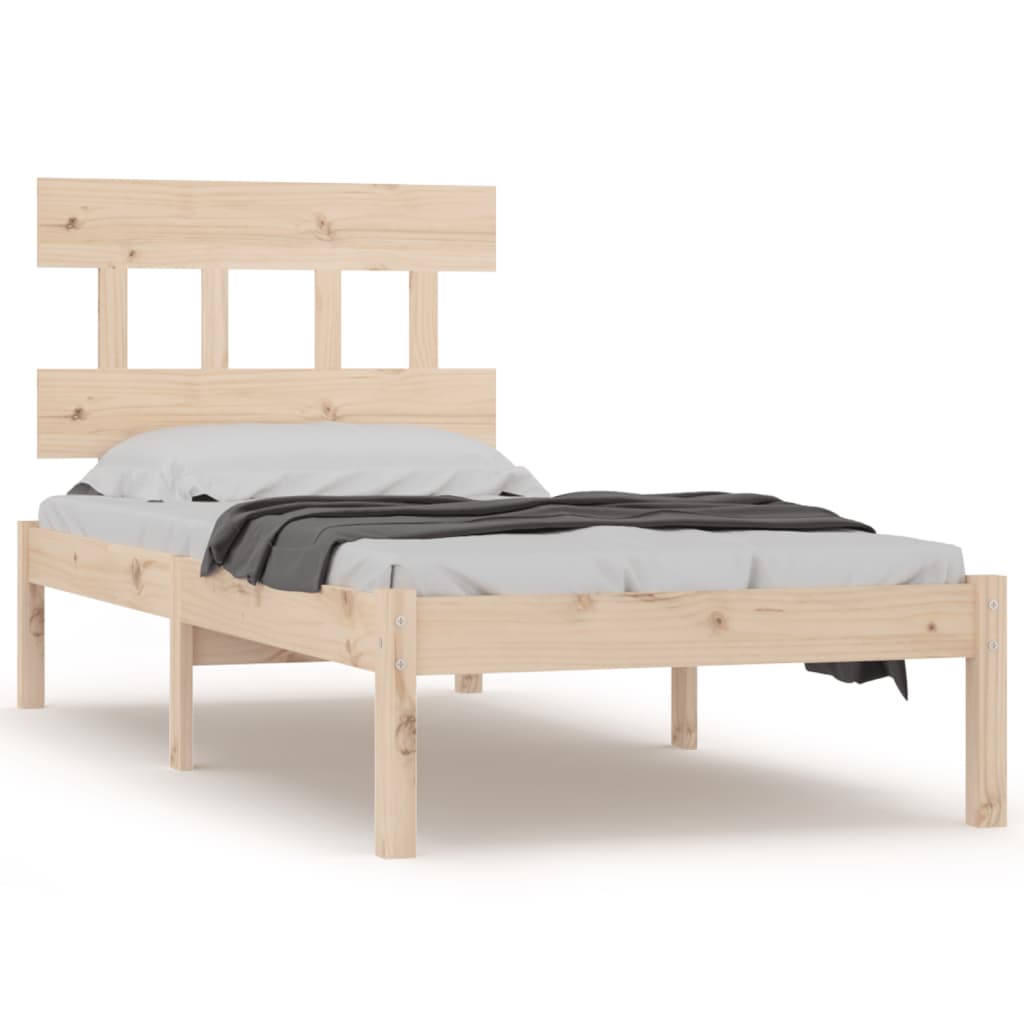 vidaXL Bed Frame without Mattress 90x200 cm Solid Wood