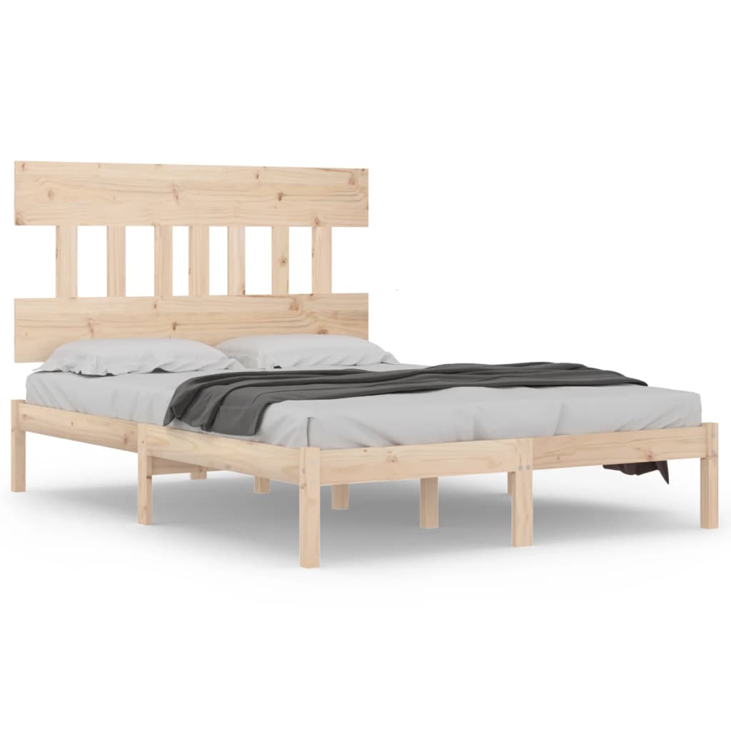 Bed Frame without Mattress 160x200 cm Solid Wood