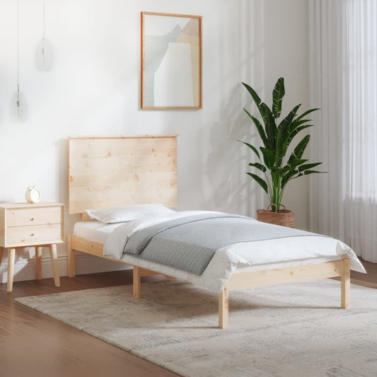 vidaXL Bed Frame without Mattress 90x190 cm Single Solid Wood