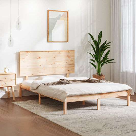 vidaXL Bed Frame without Mattress 120x190 cm Small Double Solid Wood