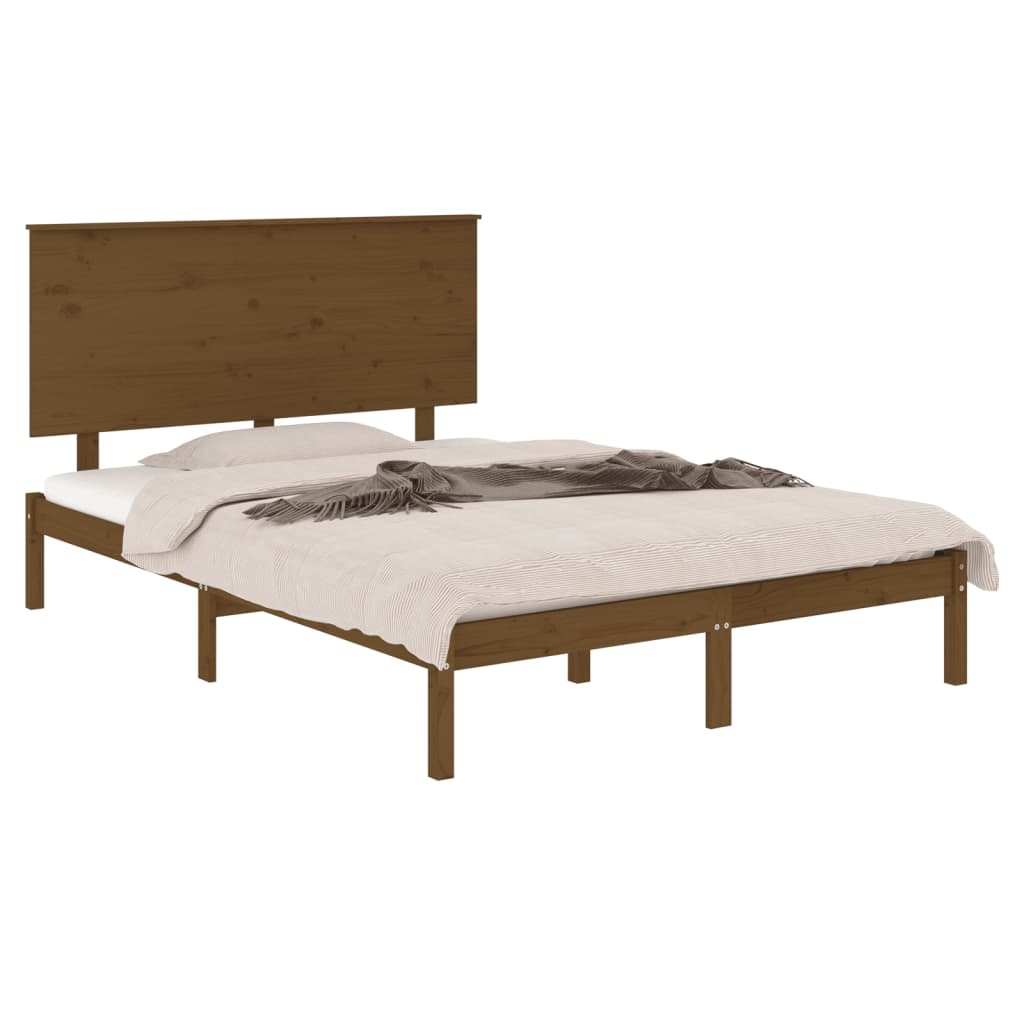 vidaXL Bed Frame without Mattress Honey Brown 120x200 cm Solid Wood Pine