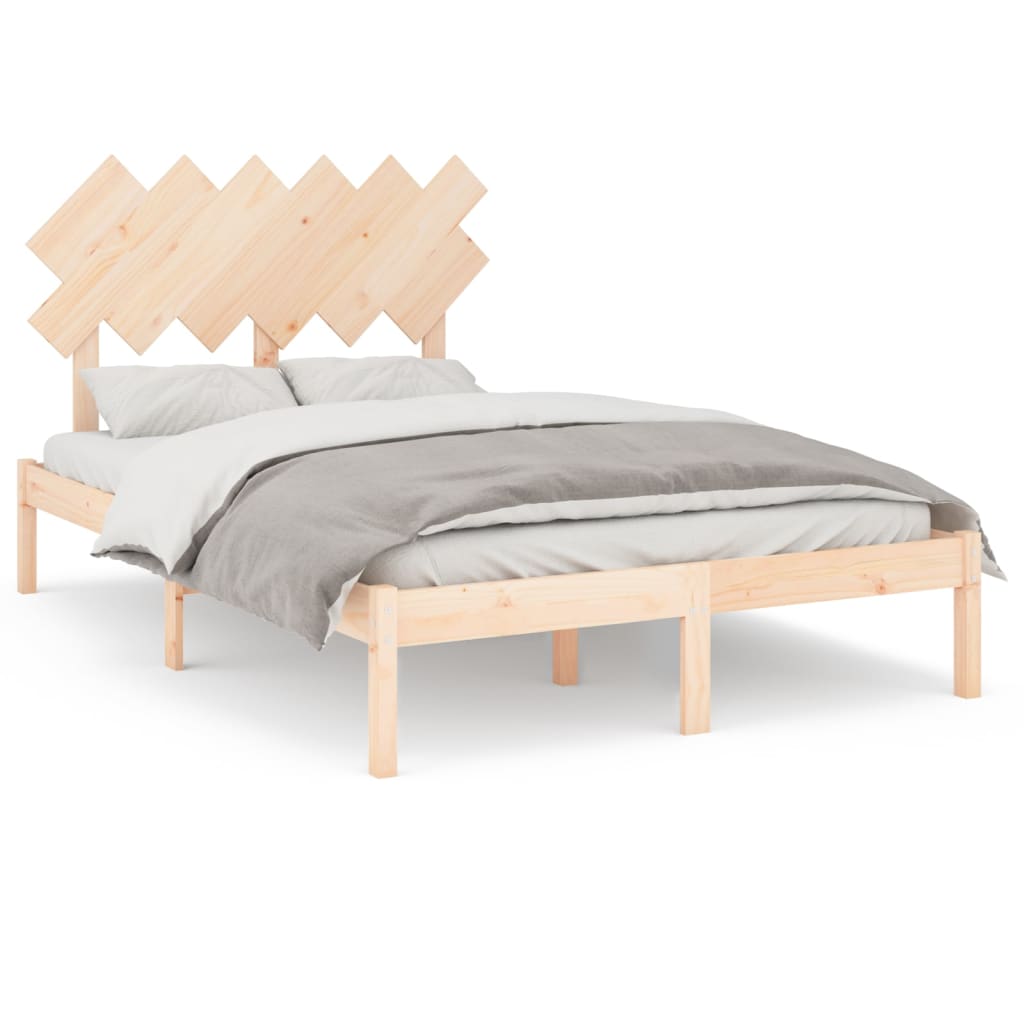 vidaXL Bed Frame without Mattress 120x200 cm Solid Wood