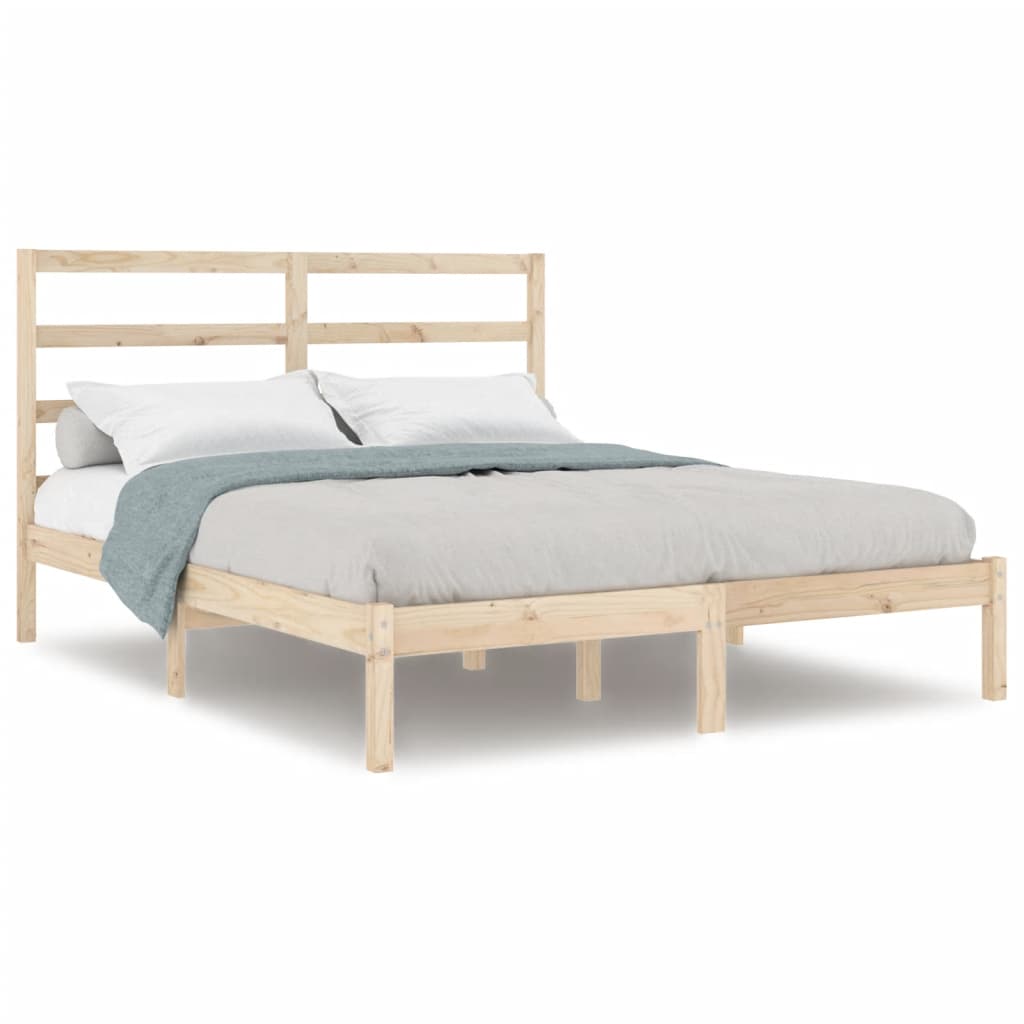 vidaXL Bed Frame without Mattress 140x190 cm Solid Wood Pine