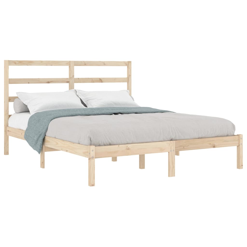 vidaXL Bed Frame without Mattress 140x190 cm Solid Wood Pine