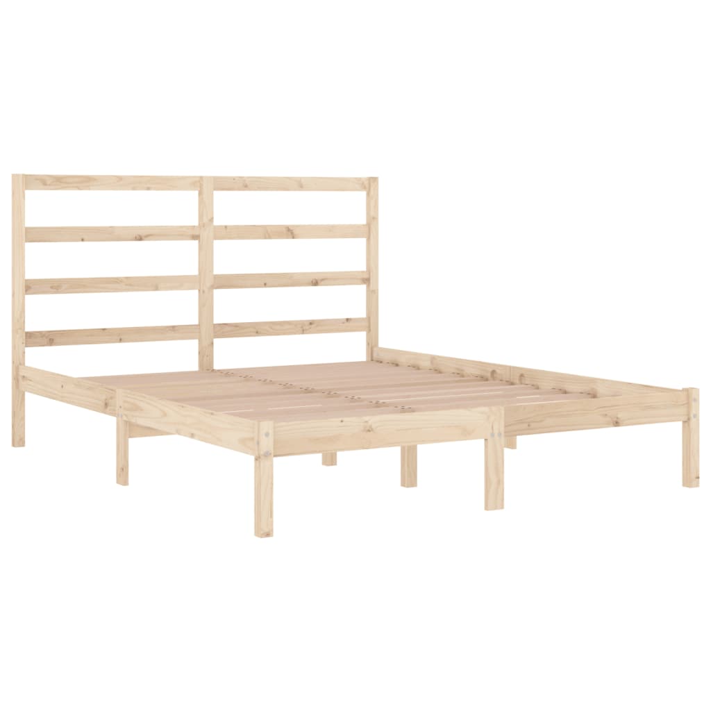 vidaXL Bed Frame without Mattress 140x190 cm Solid Wood Pine